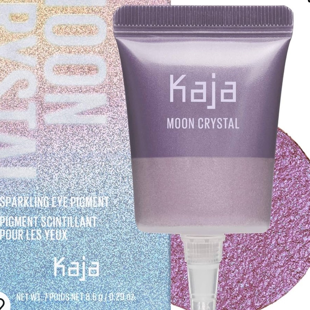 KAJA Moon Crystal Sparkling Eye Pigment | 05 Mystical - shimmering soft lavender